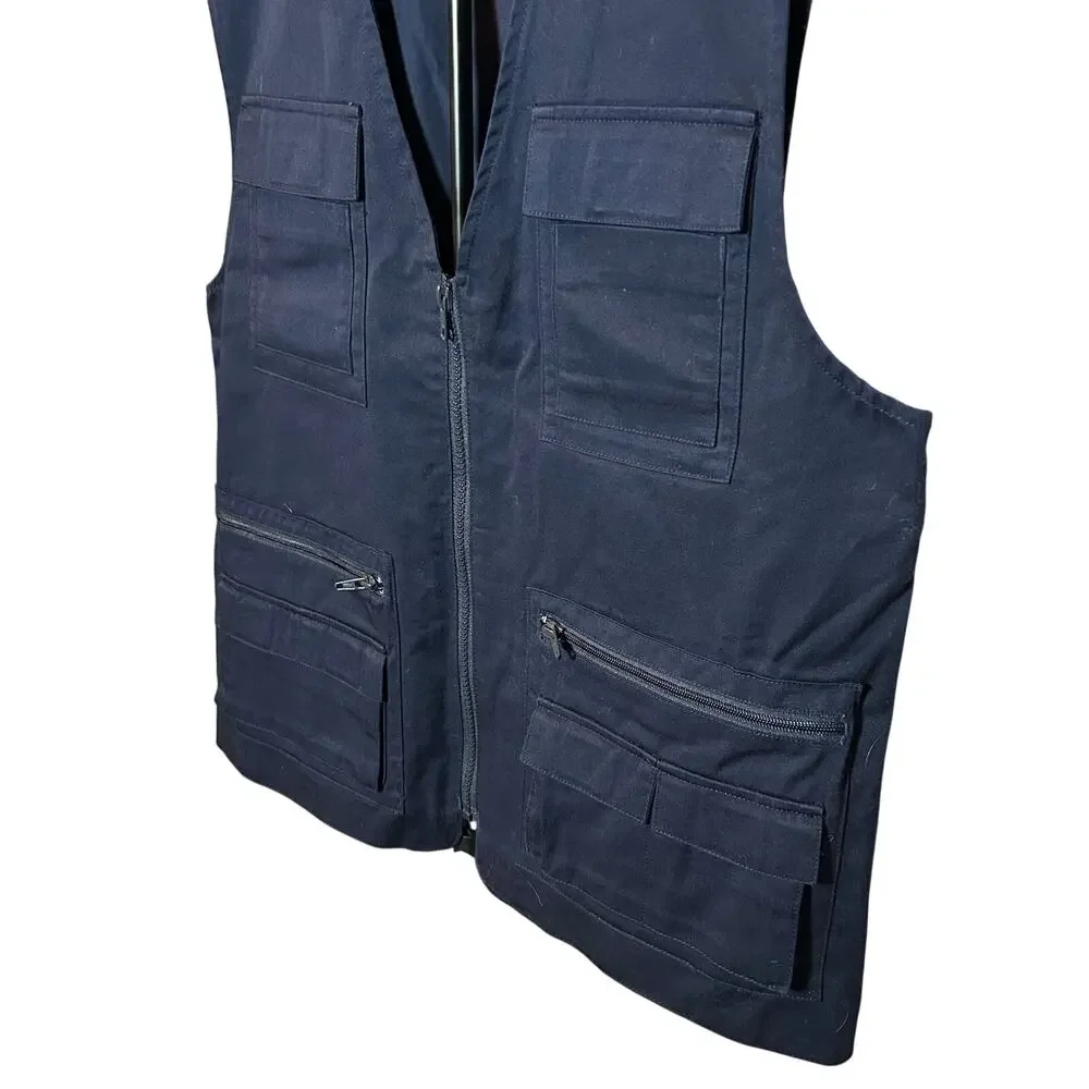 Vintage Gerzon Navy Technical Multi-Pocket Utility Gorpcore Vest